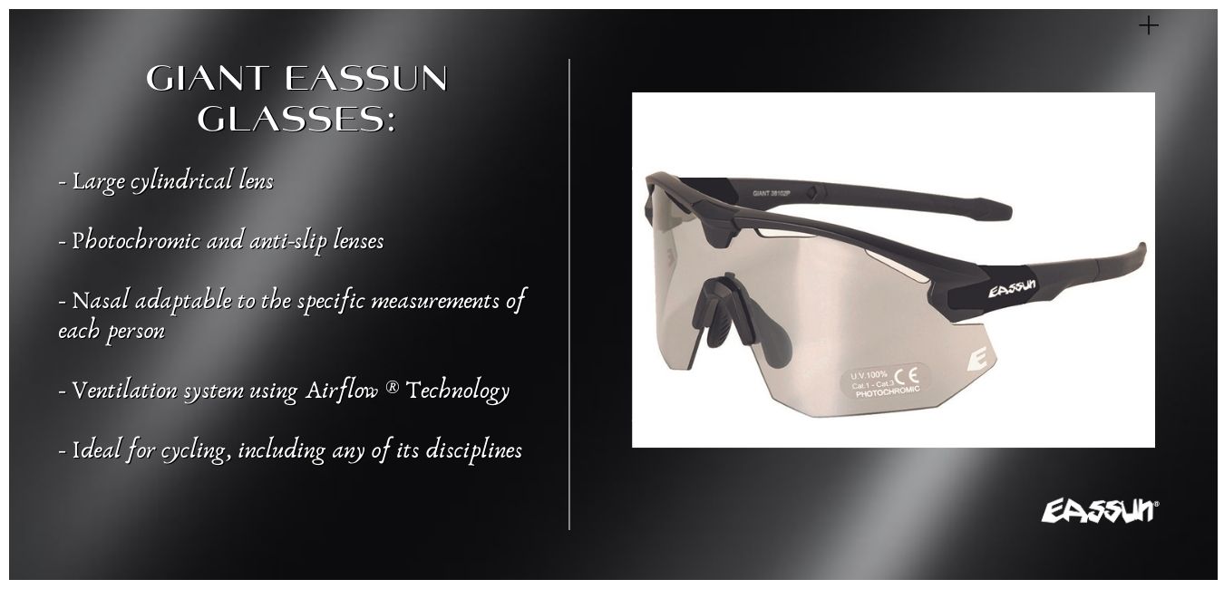 Cycling Sunglasses Giant EASSUN, Photochromic, Anti-slip and Adjustable with Ventilation System